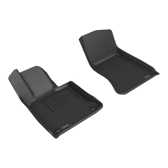 3D MAXpider Custom Fit Kagu Floor Mat (Black) Compatible with Mercedes-Benz Glc Coupe 2023-2026 - Front Row