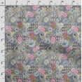 thumbnail image 3 of Soimoi Patchwork Printed, Japan Crepe SatinFabric, by The Yard 54 Inch Wide, Decorative Sewing Fabric for Dresses Kimonos Gowns, Pink & Blue, 3 of 5