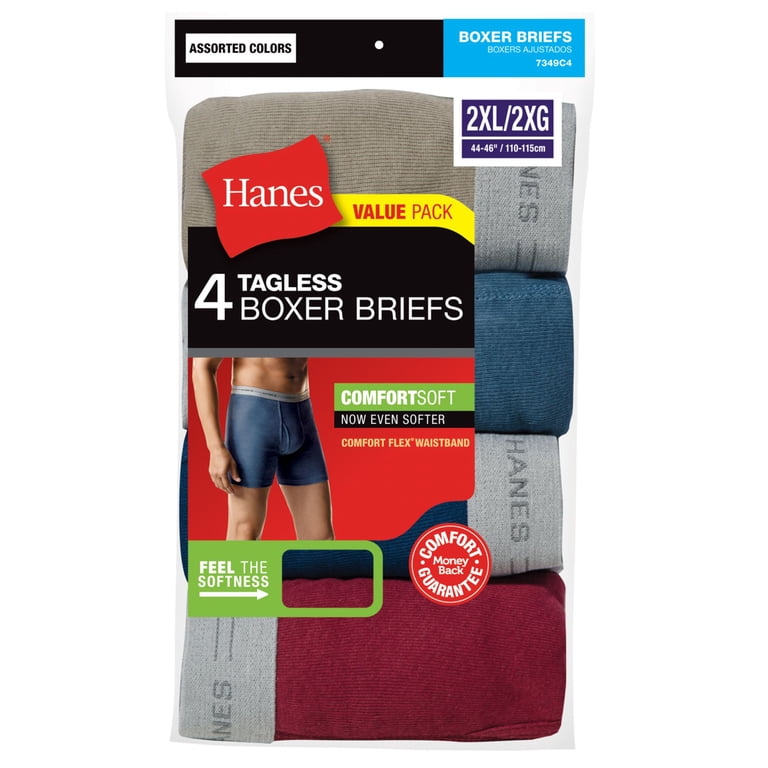 ボクサーパンツ Hanes Boxer Briefs (2Pack) Hanes Men's Red Label Boxer Brief (2-pack) - Walmart.com