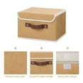 thumbnail image 4 of 2Pcs Foldable Storage Bin Boxes with Lid Fabric Basket Container Organizer, 4 of 7