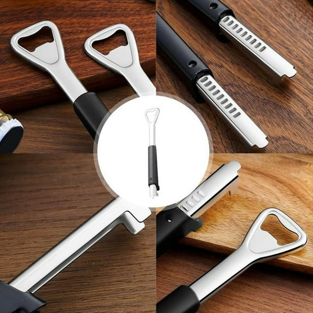 Abrelatas Ajustable Abrelatas de Acero Inoxidable Multifuncional Ajustable, Pinza Manual Portátil para Tapa de Tarro