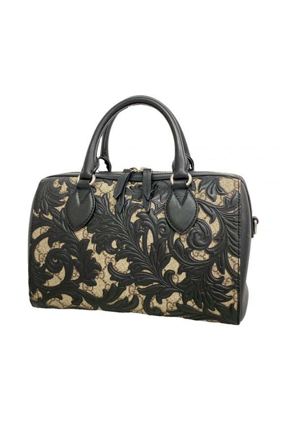 Pre-Owned Gucci GG Supreme handbag, model number 409529, black, for women.