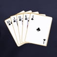 thumbnail image 3 of CafePress - Ace Clubs Flush T Shirt - Women's V-Neck Dark T-Shirt, 3 of 4