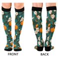 thumbnail image 4 of FORMRS Womens Knee High Socks Casual Long Thick Travel Daily Wear, 2 Pairs, Orange Leaves, 4 of 6