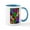 White/Blue Inside, variant on CafePress - Pickleball Abstract Mugs - 11 oz Ceramic Mug - Novelty Coffee Tea Cup