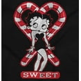 thumbnail image 2 of Betty Boop Christmas Sweet Candy Cane Hoodie Sweatshirt Women Brisco Brands S, 2 of 4