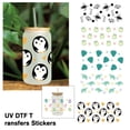 thumbnail image 3 of Frog Jellyfish Turtle Penguin Shell UV DTF Transfers Bottle Glass, 3 of 8