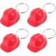 thumbnail image 3 of KAKOWELY 4 llaveros con forma de casco, colgantes de mochila de metal, llaveros, dijes, recuerdos de fiesta, 3 of 5