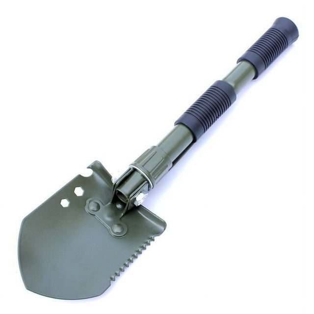 Camping Shovel, Double Handle Multifunctional Engineer Shovel Compact Portable for Gardening