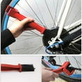 thumbnail image 1 of 4 PCS Motorcycle Chain Brushes 4PCS Motorcycle Chain Hair Brush Mountain Bike Tooth Dish Cleaning Brush Bike Chain Washer Riding Equipment Red, 1 of 3