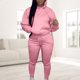 thumbnail image 1 of Chándal Con Capucha Conjunto de pantalones de chándal largos informales deportivos con cordón de manga larga para mujer Cgtredaw Rosa M para Mujer, 1 of 1