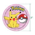 thumbnail image 4 of New Pink Pokemon Birthday Decorations Pikachu Party Tableware  Balloons Plates Napkin Backdrop Decor Balloons For Boys Party, 4 of 6