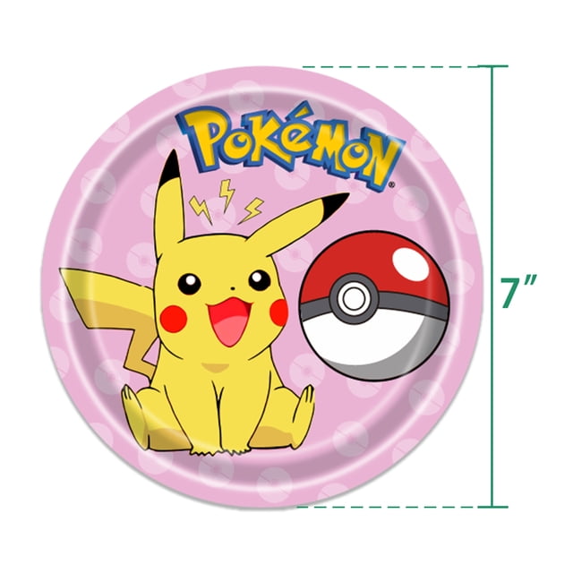 New Pink Pokemon Birthday Decorations Pikachu Party Tableware Balloons Plates Napkin Backdrop Decor Balloons For Boys Party