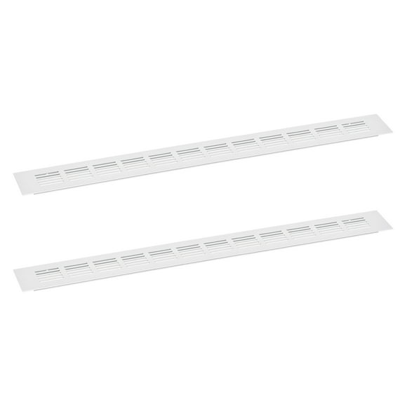 Unique Bargains Air Vents Cover, 2Pcs 500 x 50mm Aluminum Alloy Mesh Air Return Vent Cover, Louvered Ventilation Grille (Silver)