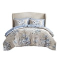 thumbnail image 3 of Vintageinspired 7Piece King Bedding Set Polyester Microfiber Elegant Floral Design for All Seasons, 3 of 11