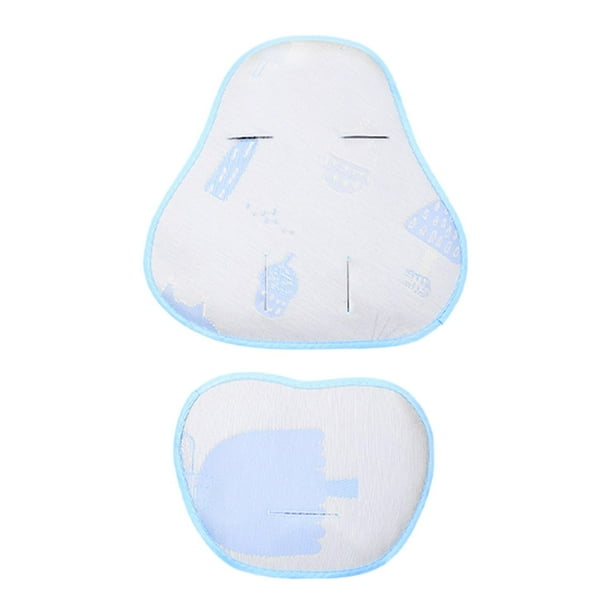 Cojín refrescante para bebé, cojines para silla de cochecito, accesorios para silla de bebé Azul