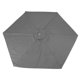 thumbnail image 5 of GAXIRE Replacement Canopy for Patio Umbrella Grey Polyester Fabric Wind Proof and Rain Resistant, 5 of 7