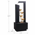 thumbnail image 3 of Hi-Line Gifts Cascading Metal Cups Outdoor Garden Water Fountain - 38.25", 3 of 5