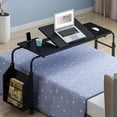 thumbnail image 7 of 31.5 in/47.24 in Overbed Table with Wheels, Bed Table with Adjustable Tilt Board and Wheels, Eating Desk, Cross-Bed Desk for Home, Hospital, 7 of 7