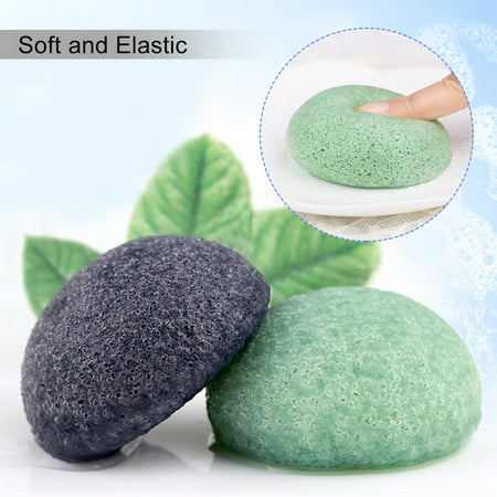 Gently Massage and Exfoliation: Improve the blood circulations and remove the dead cuticles.,Hot Natural Konjac Konnyaku Fiber Face Wash Cleanse Sponge Puff Exfoliator