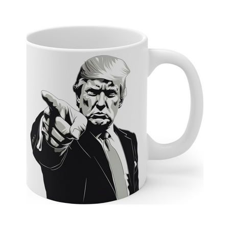 Gulf Coast Online Trump 2024 Mug, MAGA 11oz Ceramic White Coffee Tea Cup