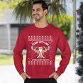 thumbnail image 3 of Christmas Sweatshirt, Come With Me If You Want to Lift Santa Christmas Sweatshirt, Funny Weightlifting Ugly Sweater, Gym & Fitness Crewneck for Holiday Parties, 3 of 5