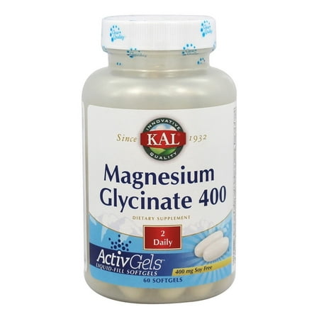 Kal - Magnesium Glycinate ActivGels 400 mg. - 60 Softgels - Walmart.com