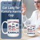 thumbnail image 4 of Taza de cerámica de Cat Lady para Kamala Harris `< *☆ #ο ν', 4 of 6