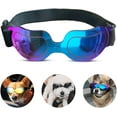 thumbnail image 1 of Dog Sunglasses Small Dog Goggles Doggles Dog Glasses for Small Dogs UV Protection Windproof Waterproof Adjustable Band(Blue), 1 of 6