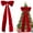 Red, variant on Large Velvet Christmas Bow 180cm Big Red Ribbon Decoration For Xmas Tree Party Car Outdoor Gift Decor Holiday Wall Indoor Decoration bow big tree giant arbol topper bow burgundy - decor wall h