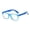 blue, variant on Kids Blue Light Blocking Glasses, Square Lightweight Plastic Frame Computer Eyewear with Clear Lens, Children Screen Glasses for Study Reading blue