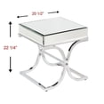 thumbnail image 4 of Southern Enterprises Ava Table d'Appoint Miroir en Chrome, Chrome (Ensemble de 1), 4 of 4