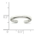 thumbnail image 2 of White Sterling Silver Ring Band Toe, 2 of 2