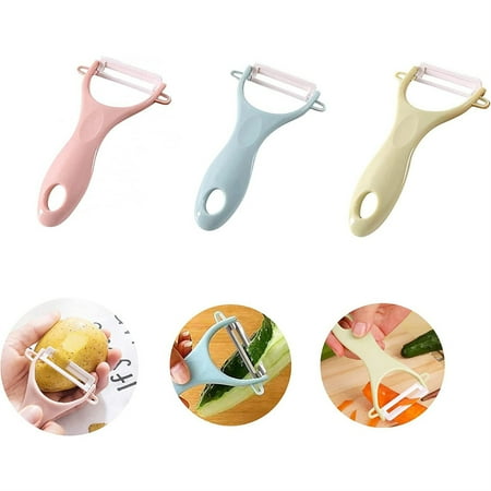 

3PCS Potato Peelers & Fruit Peelers Peelers For the Kitchen Non-slip Handles Ceramic Blade Suitable for the Kitchen at Home Good Kitchen Accessories