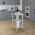 thumbnail image 6 of AmGood 24 in. x 18 in. Stainless Steel Table with Two Undershelves | Metal Utility Kitchen Prep Work Table | NSF, 6 of 9