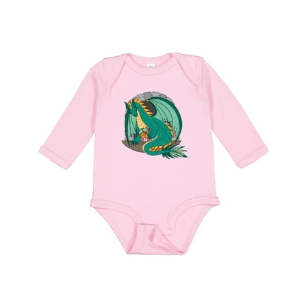 

Inktastic Dragon Princess Boys or Girls Long Sleeve Baby Bodysuit