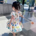 thumbnail image 5 of Kid Floral Cotton Girls Dresses Summer Girl Clothes, 5 of 6