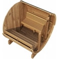 thumbnail image 4 of SaunaLife Model E7G Sauna Barrel Glass Front ERGO Series Sauna Barrel 71"x81" Glass Front, 4 of 10