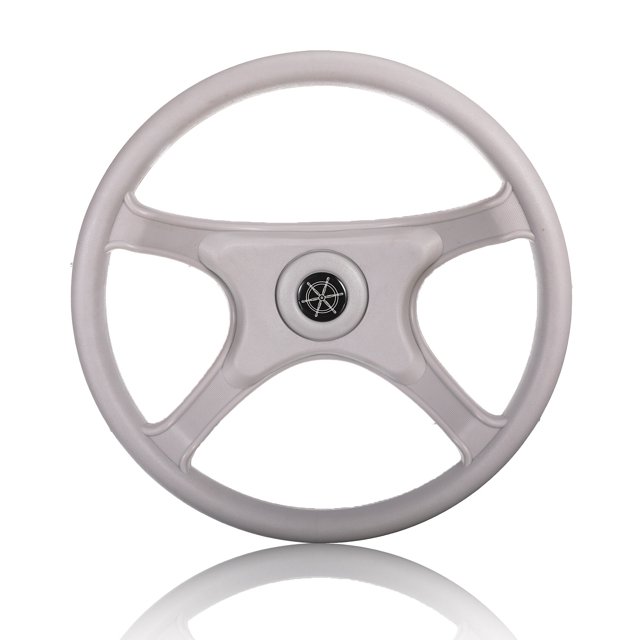 ziyahi Boat Steering Wheel 13-inch ABS Pontoon Steamship Removable Console Helm Non-Slip Grip Replacement Part Automobile Repair