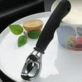 thumbnail image 6 of Snmubt Ice Cream With Soft Grip Handle Special-Purpose Heavy Duty Sturdy Spoon Kitchen Tool For Cookies Dough Ice Cream Sorbet Black (Black), 6 of 8