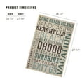 thumbnail image 3 of Lantern Press 1000 Piece Jigsaw Puzzle, Long Beach Island, New Jersey, Typography (#2), 3 of 5