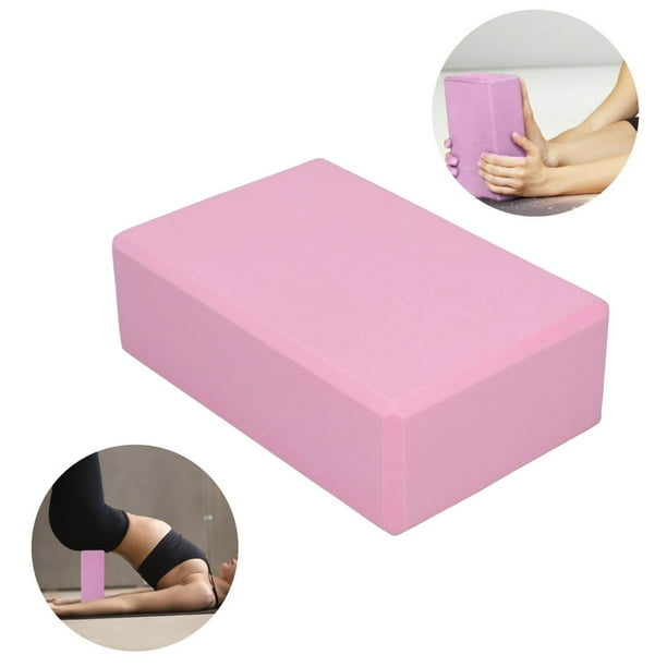 Bloques de Yoga 2 Paquete, Material de Espuma Operación Simple Soporte SEGURO APARIENCIA NONSLIP PRINIO PROPORCIONA ESTABILIDAD BLOQUE DE YOGA ROSA PARA YOGA PARA MEDITACIÓN