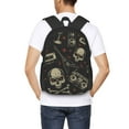 thumbnail image 6 of XMXT Travel Laptop Backpack for School Work, Skeleton Rock Music Print Large Capacity Bookbag Travel Bag Backpacks for Women Men, 6 of 9