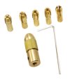 thumbnail image 3 of IFANLANDOR Lot de 7 Colliers de Perceuse Auto-Résistants Dorés pour Outils Rotatifs Épingles Matériel Projets de Loisir, 3 of 8