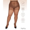thumbnail image 6 of MeMoi Plus Size Curvy Silky Sheer Control Top Pantyhose - Womens - Female (7X, Utopia), 6 of 7