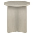 thumbnail image 5 of Evelyn&Zoe Anders 20" Wide Round Side Table, Alder White, 5 of 7