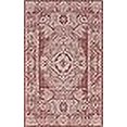 thumbnail image 3 of Unique Loom Collection Traditionnelle en Détresse Médaillon Vintage Transitionnel Tapis d'Intérieur et d'Extérieur, 5 x 8 Pieds, Rouille Rouge/gris, 3 of 4