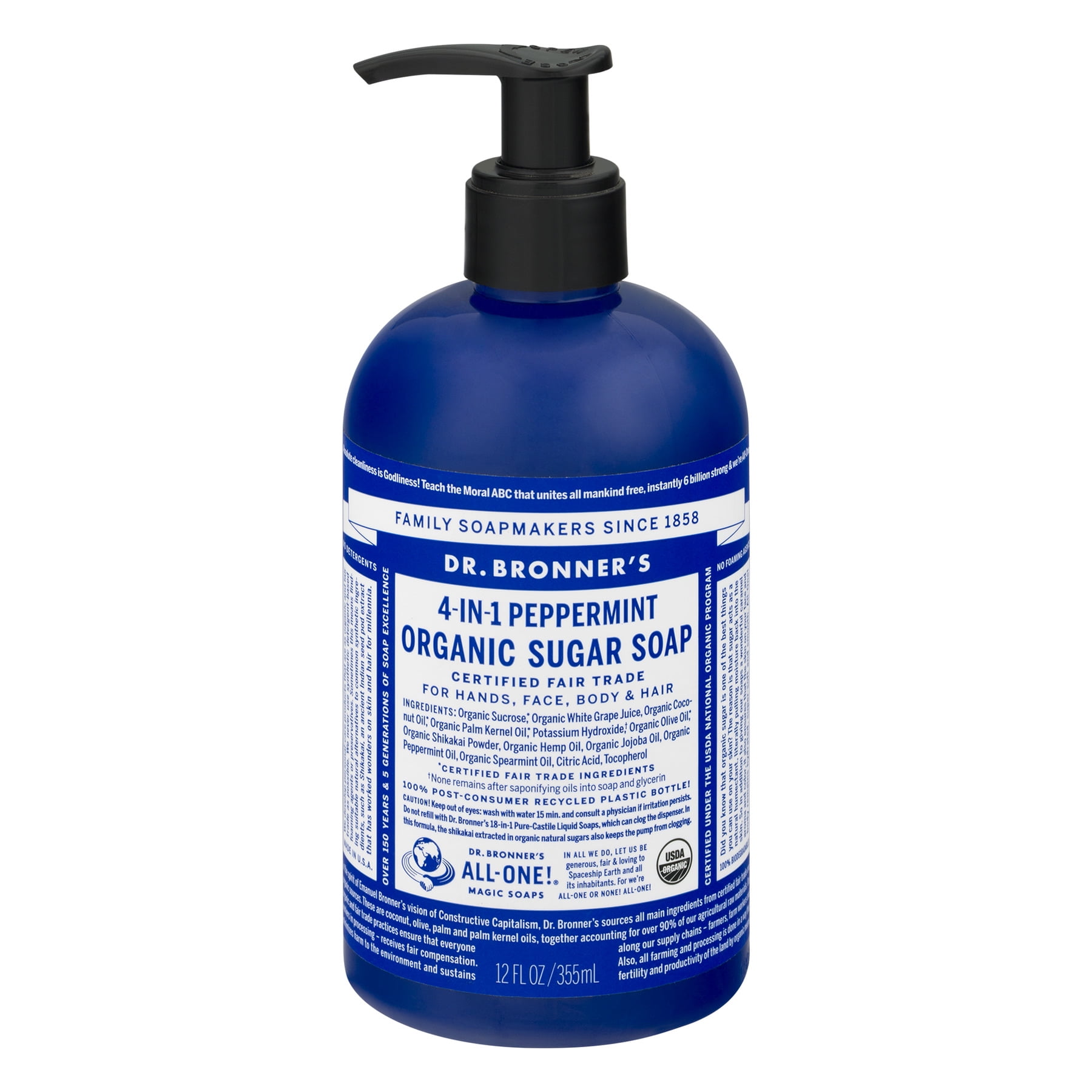 Peppermint Sugar Pump Body Wash 12 oz