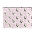 thumbnail image 7 of Area Rugs For Living Room Decor - Cute French Bulldog Face Love Soft Anti Slip Throw Washable Rugs 5x7 For Bedroom, Indoor Carpet For Bedroom Living Room 80x58In, 7 of 7