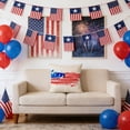 thumbnail image 5 of 4th of July Decorations Cushion Cover,Patriotic Throw Pillow Covers,Independence Day Flag Style Cushion Cover Home Themed Decorative Pillowcase for Sofa, 5 of 7